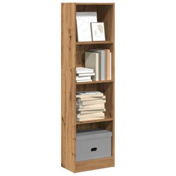 Artisian Oak Bookcase 40x24x143 cm | Stylish Storage Solution