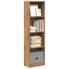  Bookcase Artisian Oak 40x24x143 cm Engineered Wood Colour oak Quantity in Package 1 Height 143 cm Width 40 cm 