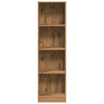 Artisian Oak Bookcase 40x24x143 cm | Stylish Storage Solution