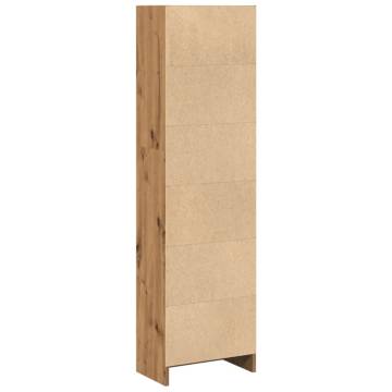 Artisian Oak Bookcase 40x24x143 cm | Stylish Storage Solution