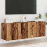  TV Cabinets Wall-mounted 2 pcs Old Wood 60x30x41 cm Colour old wood Quantity in Package 2 Width 60 cm 