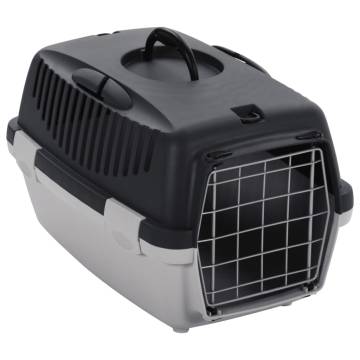 Pet Transport Box Grey and Black - Durable & Comfortable