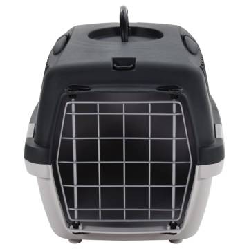 Pet Transport Box Grey and Black - Durable & Comfortable