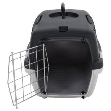 Pet Transport Box Grey and Black - Durable & Comfortable