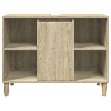 Bathroom Cabinet Sonoma Oak 80x33x60 cm - Stylish Storage Solution