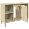 Bathroom Cabinet Sonoma Oak 80x33x60 cm - Stylish Storage Solution