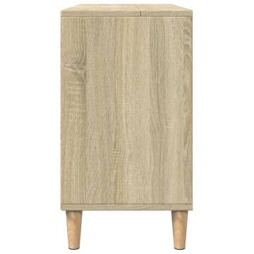 Bathroom Cabinet Sonoma Oak 80x33x60 cm - Stylish Storage Solution