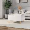 Coffee Table High Gloss White 55x55x36.5 cm Engineered Wood Colour high gloss white Quantity in Package 1 