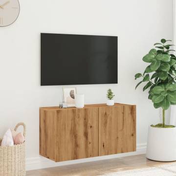 TV Cabinet Wall-mounted Artisian Oak - Stylish & Practical