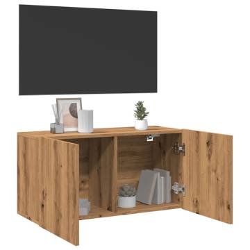 TV Cabinet Wall-mounted Artisian Oak - Stylish & Practical