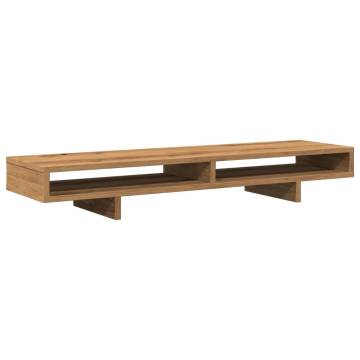 Monitor Stand Artisan Oak - Stylish & Durable 100x27x15 cm