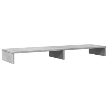 Monitor Stand Concrete Grey - Ergonomic & Stylish | Hipo Market