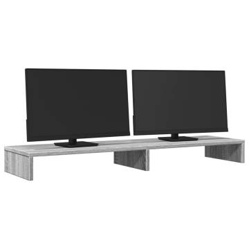 Monitor Stand Grey Sonoma - Dual Display Ergonomic Solution