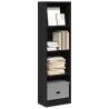  Bookcase Black 40x24x143 cm Engineered Wood Colour black Quantity in Package 1 Height 143 cm Width 40 cm 