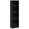 Bookcase Black 40x24x143 cm - Durable Engineered Wood Storage