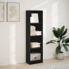 Bookcase Black 40x24x143 cm - Durable Engineered Wood Storage