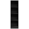 Bookcase Black 40x24x143 cm - Durable Engineered Wood Storage