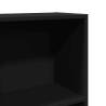 Bookcase Black 40x24x143 cm - Durable Engineered Wood Storage