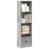  Bookcase Concrete Grey 40x24x143 cm Engineered Wood Colour concrete grey Quantity in Package 1 Height 143 cm Width 40 cm 