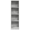 Concrete Grey Bookcase - Stylish Storage Solution | HipoMarket