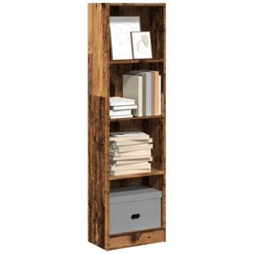 Bookcase Old Wood 40x24x143 cm - Stylish Storage Solution