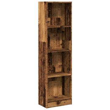 Bookcase Old Wood 40x24x143 cm - Stylish Storage Solution