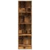 Bookcase Old Wood 40x24x143 cm - Stylish Storage Solution