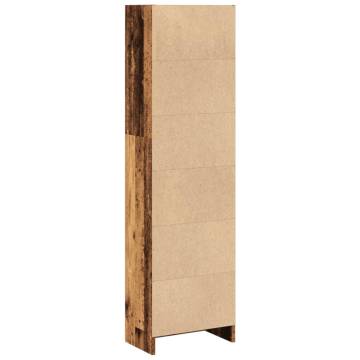 Bookcase Old Wood 40x24x143 cm - Stylish Storage Solution