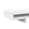 Monitor Stand White 100x27x15 cm - Durable Engineered Wood