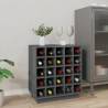 Wine Cabinet Grey 55.5x34x61 cm Solid Wood Pine Colour grey Quantity in Package 1 Number of 