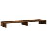 Monitor Stand Smoked Oak - Stylish Dual Screen Solution | HipoMarket