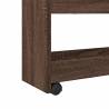 Narrow Storage Trolley 4 Tier Brown Oak Engineered Wood - HipoMarket