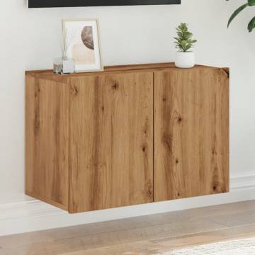 Artisian Oak TV Cabinet - Wall-Mounted, 60x30x41 cm