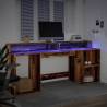 Desk with LED Lights - Old Wood 200x55 cm | HipoMarket