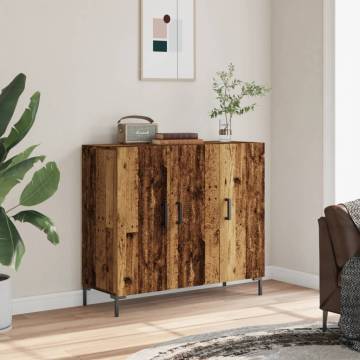 Stylish Old Wood Sideboard - 90x34x80 cm | Hipo Market