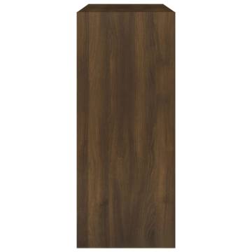 Book Cabinet & Room Divider - Brown Oak 80x30x72 cm