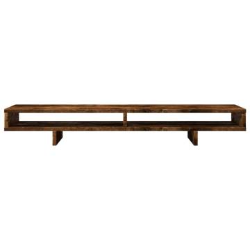 Monitor Stand Smoked Oak - Stylish & Practical 100x27 cm