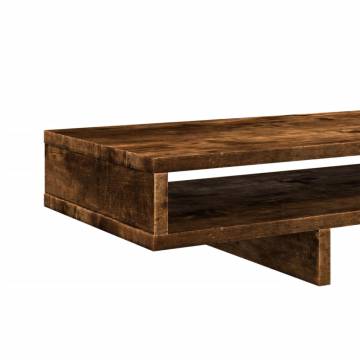 Monitor Stand Smoked Oak - Stylish & Practical 100x27 cm