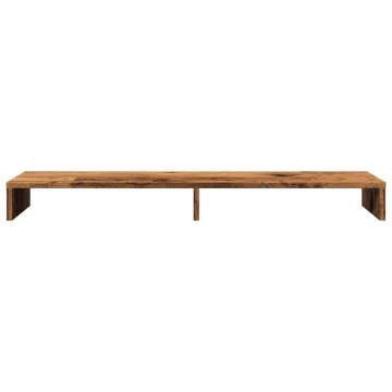 Monitor Stand Old Wood 100x27x10 cm - Ergonomic & Stylish