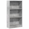 Concrete Grey Bookcase - Stylish Storage Solution for Home & Office