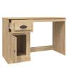 Elegant Sonoma Oak Desk with Drawer - 115x50 cm | HipoMarket