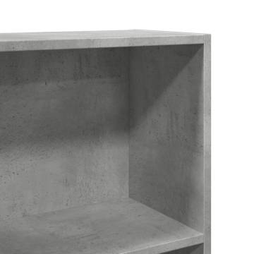 Concrete Grey Bookcase - Stylish Storage Solution for Home & Office