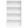 Bookcase White 80x24x143 cm - Stylish Storage Solution