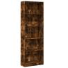 Stylish Smoked Oak Bookcase - 60x24x176 cm Engineered Wood