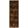 Stylish Smoked Oak Bookcase - 60x24x176 cm Engineered Wood