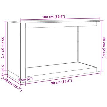 Firewood Rack Green 100x40x60 cm | Durable Steel Storage