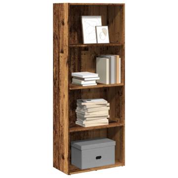 Bookcase Old Wood - Premium Engineered Wood Storage Solution