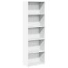 White Bookcase 60x30x189 cm | Stylish Storage Solution