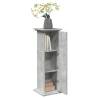 Display Stand with Storage - Concrete Grey 31x30x90 cm