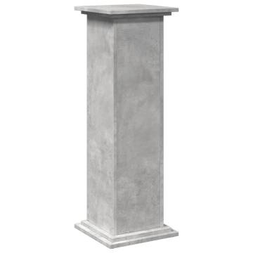 Display Stand with Storage - Concrete Grey 31x30x90 cm